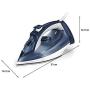 ZZYJYALG Hanging Ironing Machine Plastic Metal Transparent Water Tank Clothes Cotton High Temperature Ironing Bed Sheets Dormitory Travel Curtains Household Portable Handheld (Blue)