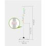 Angels home Coat Rack, Living Room Creative Hanger Multi-Function Floor Home Bedroom Hanger Clothes Rack(White)