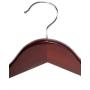 Wood Hangers , Multipurpose High-grade Solid Wood Suit Hangers,walnut Finish, Coat Hanger with Round Bar , 20-pack