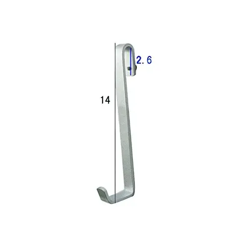 Welldoit Pack of 2 Space Aluminum Hook Towel Hanger Hanging Hook for Bathroom Shower Glass Doors (Length 14cm/5.51",hook inner diameter 11mm/0.43") Welldoit Pack of 2 Space Aluminum Hook Towel Hanger Hanging Hook for Bathroom Shower Glass Doors (Length 14cm/5.51",hook inner diameter 11mm/0.43")