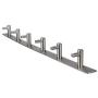 Souked Stainless Steel 6 Hooks Bath Clothes Towel Wall Hanger Rack