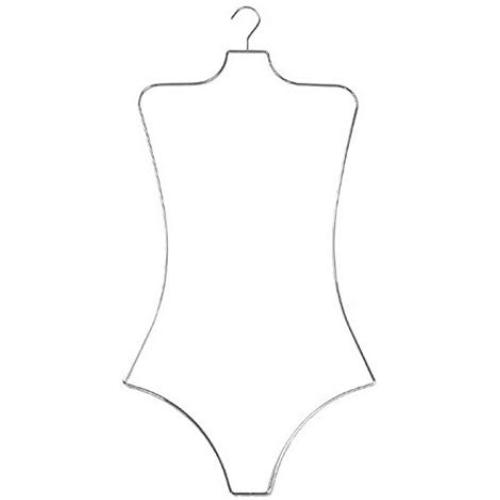 NAHANCO BFWC12 Ladies Wire Swimwear Body Hanger, Chrome (Pack of 12)