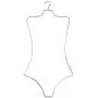 NAHANCO BFWC12 Ladies Wire Swimwear Body Hanger, Chrome (Pack of 12) NAHANCO BFWC12 Ladies Wire Swimwear Body Hanger, Chrome (Pack of 12)