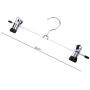 OUYAWEI Home New 10PCS Stainless Steel Trousers Rack Clip Anti-Slip Clothespin Pants Clamp Clothes Hanger Blue
