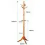 HGXC Solid Wood Coat Rack, Creative Floor-Standing Bedroom Hanger Porch Hanger Wood Color/White Clothes Hook (Color : Wood Color) HGXC Solid Wood Coat Rack, Creative Floor-Standing Bedroom Hanger Porch Hanger Wood Color/White Clothes Hook (Color : Wood Color)