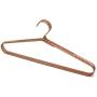 KOOBAY 6Pack 16.5inch Rose Gold Color King Size Non Slip Aluminum Laundry Hangers Clothes Storage Suit Coat Hangers with Anti-Slip Strips