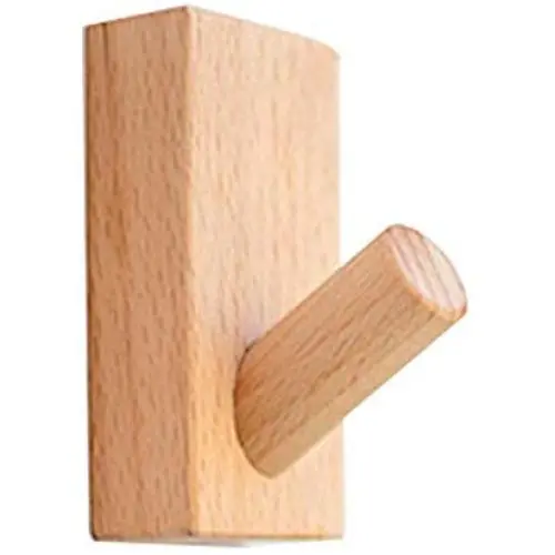 INLAR Wooden Coat Hook, Natural Wall Mounted Single Wall Hook Rack Clothes Scarf Hat Bag Storage Hangers Key Holder Hanging Door Hook Organizer Decorative (4pcs) INLAR Wooden Coat Hook, Natural Wall Mounted Single Wall Hook Rack Clothes Scarf Hat Bag Storage Hangers Key Holder Hanging Door Hook Organizer Decorative (4pcs)