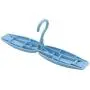 GOMYIE Portable Folding Clothes Hangers Space Saving Camping Travel Clothes Drying Rack Dormitory Cloth Hangers(Blue)
