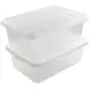 Wekiog Versatile Storage Organizer Plastic Bins with Lids, White 2 Packs, 14 Quart. Wekiog Versatile Storage Organizer Plastic Bins with Lids, White 2 Packs, 14 Quart.