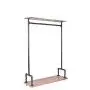 Diwhy Industrial Pipe Clothing Rack Pine Wood Shelving Shoes Rack Cloth Hanger Pipe Shelf 2 Layer Diwhy Industrial Pipe Clothing Rack Pine Wood Shelving Shoes Rack Cloth Hanger Pipe Shelf 2 Layer