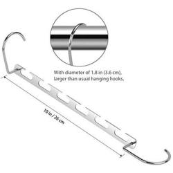 6pcs Multi-Port Support Clothes Hanger Multifunctional Clothes Drying Rack Metal Hangers Organizer Storage Rack for Space Saving Decoration