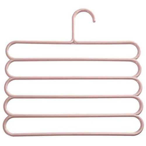 Yeldou S Shaped Hangers,5 Tiers/Layers Sturdy Clothes Hangers for Saving Space,Traveling