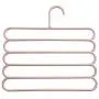 Yeldou S Shaped Hangers,5 Tiers/Layers Sturdy Clothes Hangers for Saving Space,Traveling