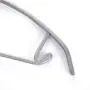 Cocomaya 16.5 Inch Silver Color No Shoulder Bumps Non-Slip Rubber Coating Contour Metal No Bumps Hanger, Sweater Hanger, Suit Hanger with Pants Bar Pack of 10