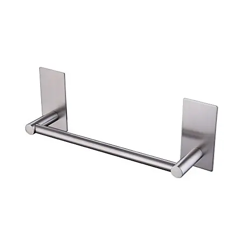 KES 3M Self Adhesive Towel Bar 9-Inch Small Bathroom Kitchen Hand Towel Hanger Sticky Stick on Shower Bar Brushed SUS 304 Stainless Steel, A7000S23-2