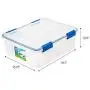 Ziploc WeatherShield 26.5 and 44 Quart Storage Box, 4 Pack, Clear