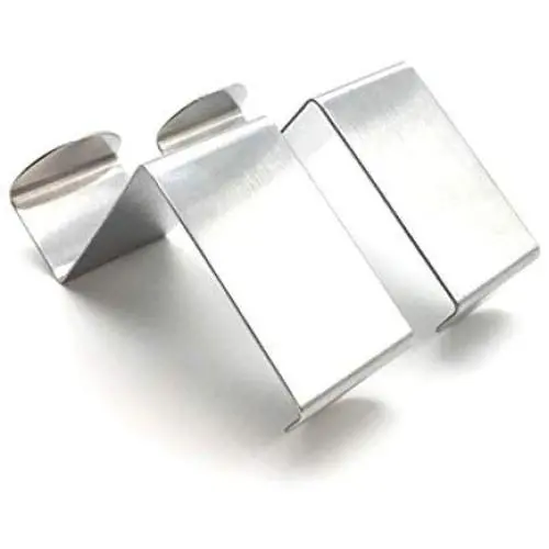 Ouniman 4 Pack Over The Door Hook,Stainless Steel Heavy Duty S/Z Hook Kitchen Bathroom Cabinet Closet Storage Hanger for Coats Clothes Towels Hats Bag Soup Ladles Brushes Mug Cups (Silver(4pcs))