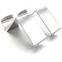 Ouniman 4 Pack Over The Door Hook,Stainless Steel Heavy Duty S/Z Hook Kitchen Bathroom Cabinet Closet Storage Hanger for Coats Clothes Towels Hats Bag Soup Ladles Brushes Mug Cups (Silver(4pcs))