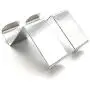 Ouniman 4 Pack Over The Door Hook,Stainless Steel Heavy Duty S/Z Hook Kitchen Bathroom Cabinet Closet Storage Hanger for Coats Clothes Towels Hats Bag Soup Ladles Brushes Mug Cups (Silver(4pcs))