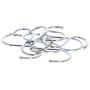 MroMax Metal S Hooks 2.68'' x 2.13''(L x W), S Shaped Hook Hangers for Kitchen Bathroom Bedroom Storage Room Office Outdoor Multiple Uses, Silver 8pcs