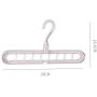 MINKOU Cothes Stand,Clothes Hanger 9 Hole Towel Hook Closet Organizer Plastic Storage Rack（6pcs）