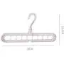 MINKOU Cothes Stand,Clothes Hanger 9 Hole Towel Hook Closet Organizer Plastic Storage Rack(6pcs) MINKOU Cothes Stand,Clothes Hanger 9 Hole Towel Hook Closet Organizer Plastic Storage Rack(6pcs)