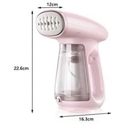 ZZYJYALG Hanging Ironing Machine Plastic Metal Hand-held Transparent Water High Temperature Ironing Travel Cotton Cloth Portable Bed Sheets Dormitory Clothes Household Large Capacity (Pink)