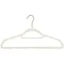 Juvale Ivory Velvet Hangers - Ultra-Thin, Velvet, No Slip, Clothes Hangers for Pants, Blouses, Dresses - 50 Count