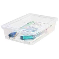 IRIS USA, Inc. IRIS Clear Storage 28 Quart Non-Latching Box,