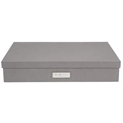 Bigso Sverker Fiberboard Legal/Art Storage Box, 3.3 x 17.1 x 12.2 in, Grey Bigso Sverker Fiberboard Legal/Art Storage Box, 3.3 x 17.1 x 12.2 in, Grey