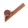 YOYAI Wood Coat Rack Wall Mounted Wall Rack with Hooks Hat Rack Towel Hanger Wood Wall Hooks Hanger with Pegs Entryway Bedroom Bathroom（Black Walnut，3 Hooks）