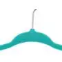 TQVAI 50 Pack Baby Velvet Clothes Hangers Non Slip Space Saver, Bright Teal