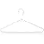 HANGERWORLD Pack of 6 Premium Metal Elegant Clothes Hangers Covered in Pearl Beads - 15.7 Inches