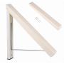 2PC Folding Retractable Indoor Wall Clothes Hangers Organizer Magic Clothes Towel Drying Towel Rack Decoration for Scarf Belt Bra Suit