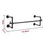Industrial Pipe Bathroom Towel Rack-Coat Hat Hook-Bedroom Storage Hanger-Iron Pipe Bracket 40inch