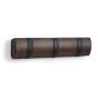 Umbra Flip 3-Hook, Walnut/Black