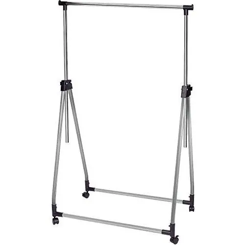 Tatkraft Halland Adjustable Clothes Rack, Hanger on Wheels, Foldable Garment Rack, Chromed Steel, 35 x 19.3 x 39-65.7 in Tatkraft Halland Adjustable Clothes Rack, Hanger on Wheels, Foldable Garment Rack, Chromed Steel, 35 x 19.3 x 39-65.7 in