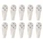 Foxtop 2-inch Bearing 25lbs Hardwall Hanger Multi-Purpose Utility Hook Wall Mount Non-Mark Hooks for Wedding Picture Photo Frame Mirror (20 Hooks)