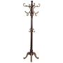 European Style Solid Wood Coat Racks Indoor Landing Bedroom Hangers Modern Assembly Home Clothes Hanger 180cm ( Color : Brown )