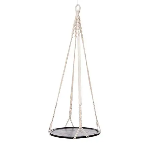 Hand-woven Baskets, Nets, Flower Pots, Woven Wood, Lace Hangers, Sturdy And Durable Space, Practical Pocket, Suitable For Garden Courtyard Balcony