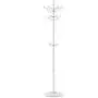 Qfgis Rotate Aluminum Alloy Coat Racks Bedroom Creative Metal Landing Indoor Clothes Shelves Fashion Hangers Furniture (Color : White)