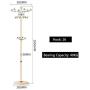 Ymjdmb Multifunction Coat Rack Household Coat Stand Stainless Steel Hall Tree Free Standing Clothes Hanger Holder for Jacket Hat Umbrella (Color : Gold)