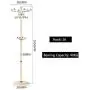 Ymjdmb Multifunction Coat Rack Household Coat Stand Stainless Steel Hall Tree Free Standing Clothes Hanger Holder for Jacket Hat Umbrella (Color : Gold)