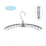 HJYPYJ Magic Hanger,Portable Multifunction Folding Hangers,Adjustable Plastic Hanger,Space-Saving Organizer Hangers, Non-Slip/Gray / 522mm