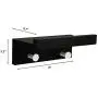 Wall Mounted Shelf Coat Hooks - Entryway Shelf with Hooks,2 Hooks 9 inches,Hanging Book Shelves with Hat Racks Wall Storage Shelf with Hooks Hanging Shelf with Holder for Bedroom, Kitchen, Bathroom Wall Mounted Shelf Coat Hooks - Entryway Shelf with Hooks,2 Hooks 9 inches,Hanging Book Shelves with Hat Racks Wall Storage Shelf with Hooks Hanging Shelf with Holder for Bedroom, Kitchen, Bathroom