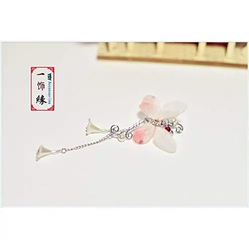 Beautiful Butterfly Flowers earrings ear hanger ear cuff ear climber