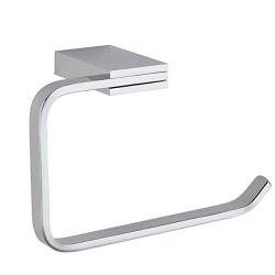 ThinkTop Luxury Solid Brass Toilet Paper Holder Roll Hanger,Chrome Finished Mirror Polished Square Design Wall Mounted Bathroom Accessories