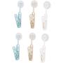 uxcell Plastic Home Suction Cup Clothes Socks Airing Clip Clamp Clothespins Hanger 6pcs uxcell Plastic Home Suction Cup Clothes Socks Airing Clip Clamp Clothespins Hanger 6pcs