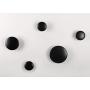 Wall Hooks Coat Hooks 5Pcs Dots Hook Door Hanger Hook For The Wall,Living Room,Bathroom,Home Decor.(Black)