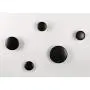 Wall Hooks Coat Hooks 5Pcs Dots Hook Door Hanger Hook For The Wall,Living Room,Bathroom,Home Decor.(Black)